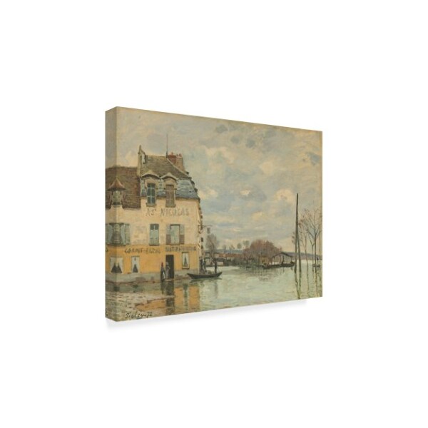 Alfred Sisley 'Flood At Portmarly' Canvas Art,18x24